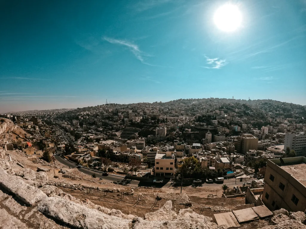 Vistas de Ammán desde la ciudadela